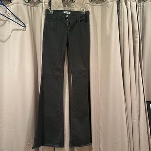 O2 Denim Olive Bell Bottom Jeans